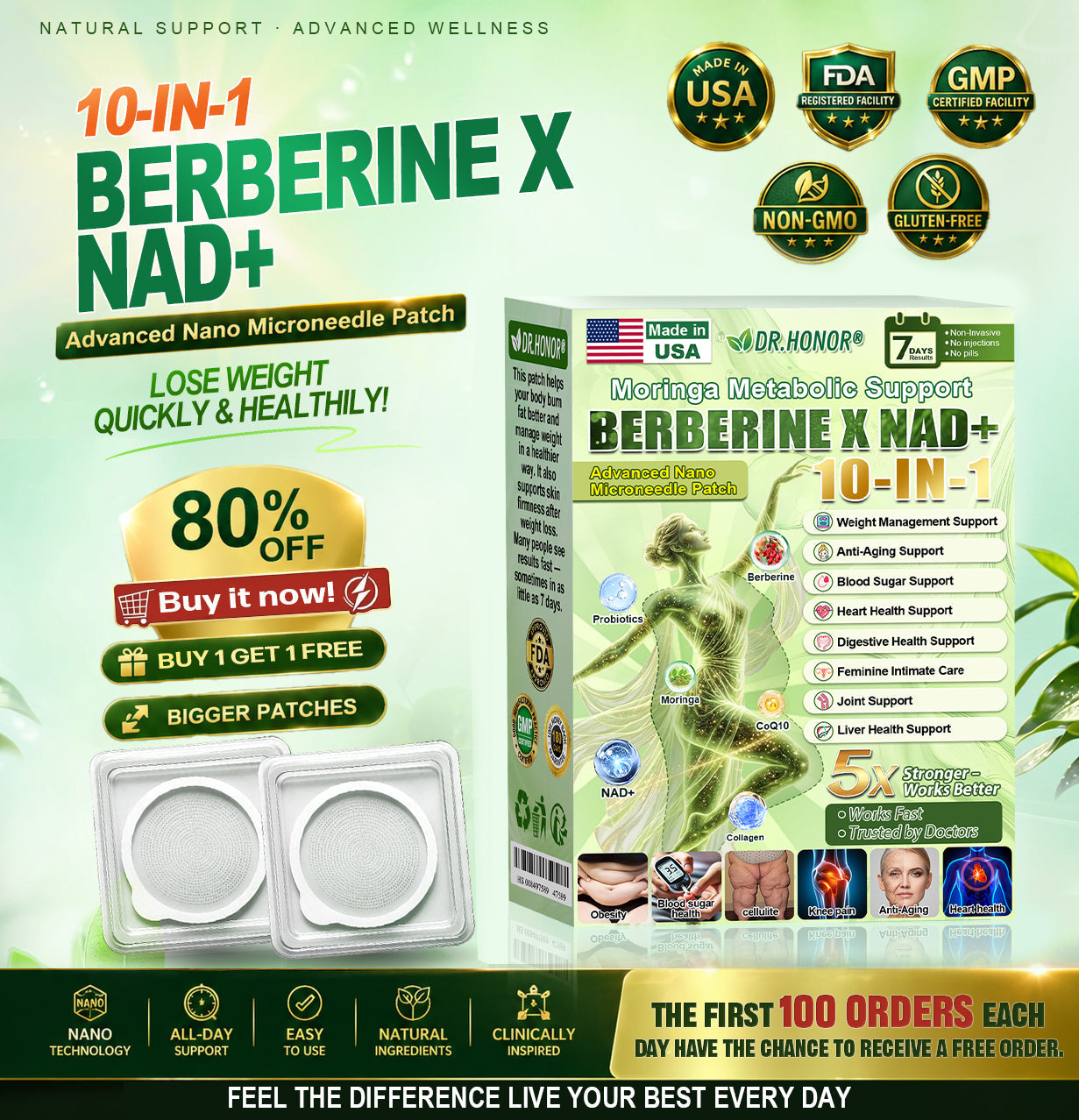 𝑶𝒇𝒇𝒊𝒄𝒊𝒂𝒍 𝑺𝒕𝒐𝒓𝒆  |𝐃𝐑.𝐇𝐎𝐍𝐎𝐑® 𝗠𝗼𝗿𝗶𝗻𝗴𝗮 · 𝗕𝗲𝗿𝗯𝗲𝗿𝗶𝗻𝗲 × 𝗡𝗔𝗗+ 𝟏𝟎-𝐢𝐧-𝟏 𝐀𝐝𝐯𝐚𝐧𝐜𝐞𝐝 𝐍𝐚𝐧𝐨 𝐌𝐢𝐜𝐫𝐨𝐧𝐞𝐞𝐝𝐥𝐞 𝐏𝐚𝐭𝐜𝐡  🇺🇸 (𝐉𝐮𝐬𝐭 𝐨𝐧𝐜𝐞 𝐚 𝐝𝐚𝐲, 𝐯𝐢𝐬𝐢𝐛𝐥𝐞 𝐜𝐡𝐚𝐧𝐠𝐞𝐬 𝐢𝐧 𝟕 𝐝𝐚𝐲𝐬）𝘽𝙚𝙧𝙗𝙚𝙧𝙞𝙣𝙚 + 𝙈𝙤𝙧𝙞𝙣𝙜𝙖 𝙁𝙤𝙧𝙢𝙪𝙡𝙖 ✅ 𝐅𝐨𝐫 𝐨𝐛𝐞𝐬𝐢𝐭𝐲, 𝗟𝗼𝗼𝘀𝗲 𝘀𝗸𝗶𝗻,𝐝𝐢𝐚𝐛𝐞𝐭𝐞𝐬, 𝐬𝐥𝐞𝐞𝐩 𝐚𝐩𝐧𝐞𝐚, 𝐣𝐨𝐢𝐧𝐭 𝐢𝐬𝐬𝐮𝐞𝐬, 𝐚𝐧𝐝 𝐦𝐨𝐫𝐞💯